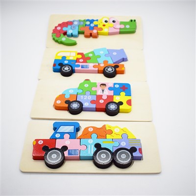 Cartoon Wooden Animal Puzzles