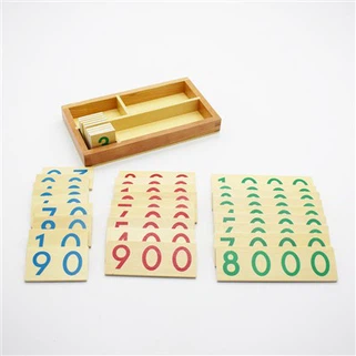 Montessori Wooden Number Cards