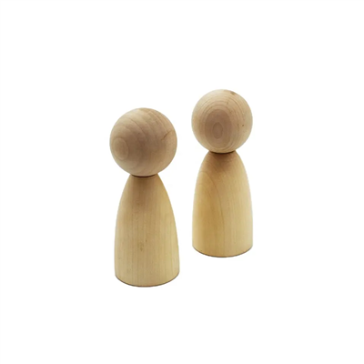 Wooden Unfinished Peg Dolls