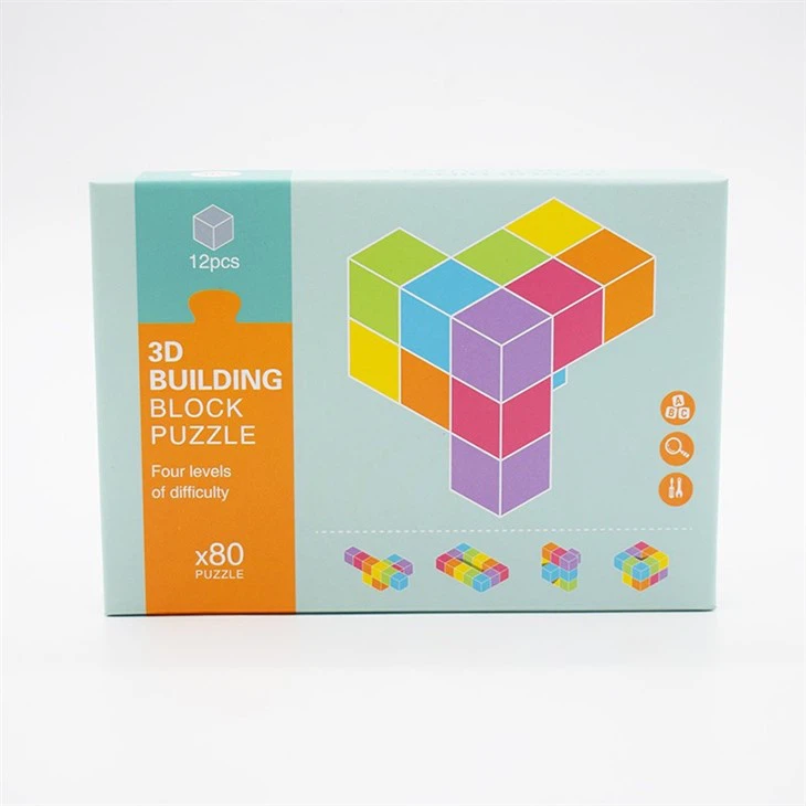 Wooden 3d Building Blocks Puzzle